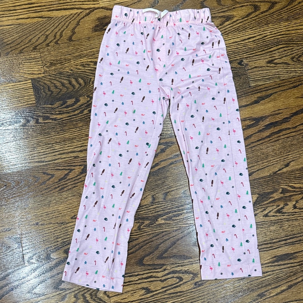 Vineyard Vines Kids Pink Christmas Pajama Bottoms